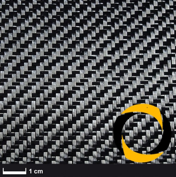 Kohlegewebe 200 g/m² (KP, Webfixierung) 100 cm